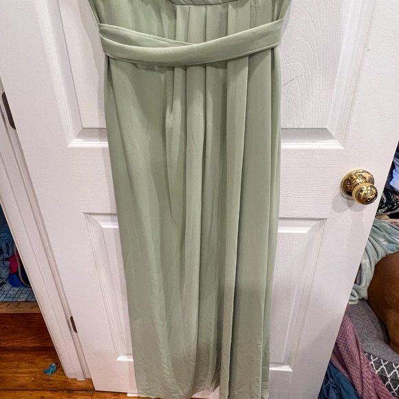 NWT Bill Levkoff Bridsmaid Dress Style 1550 in Pistachio Size 16 - Picture 8 of 15